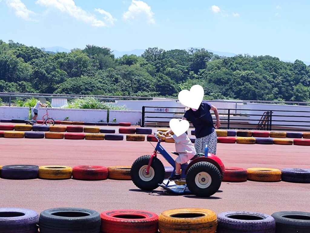 伊豆市にある自転車の国サイクルスポーツセンターのおもしろ自転車