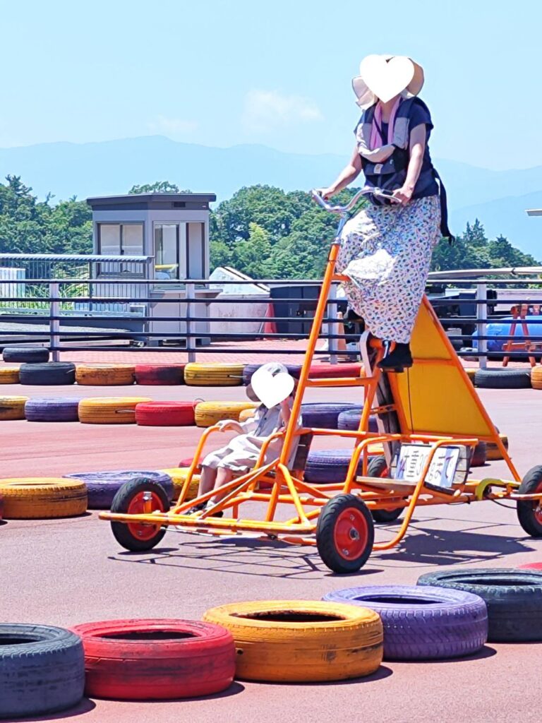 伊豆市にある自転車の国サイクルスポーツセンターのおもしろ自転車