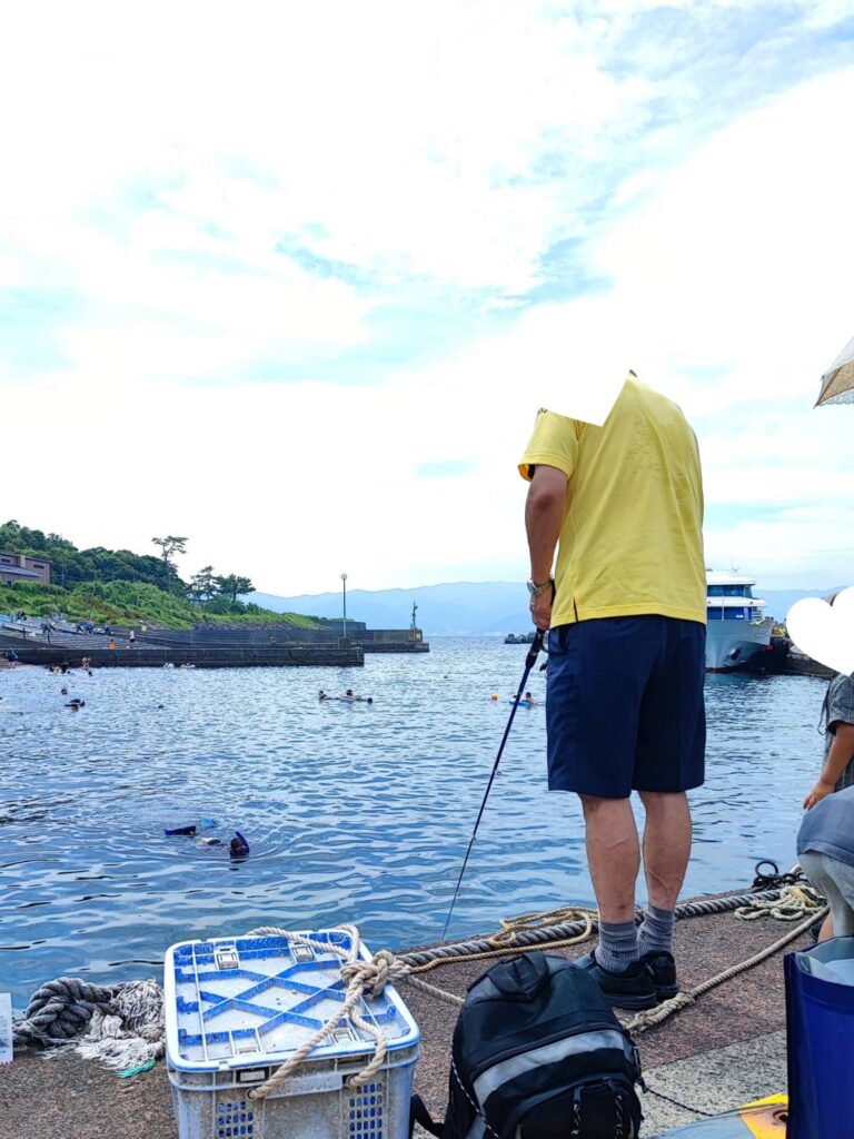 初島で釣り