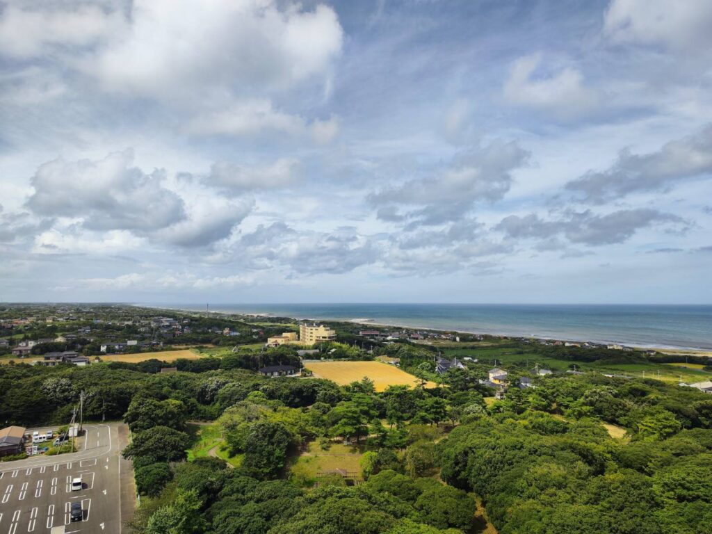 大野潮騒はまなす公園の展望塔からの景色