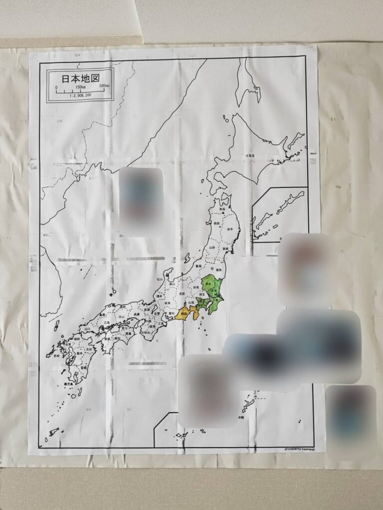 子連れで47都道府県の旅の日本地図