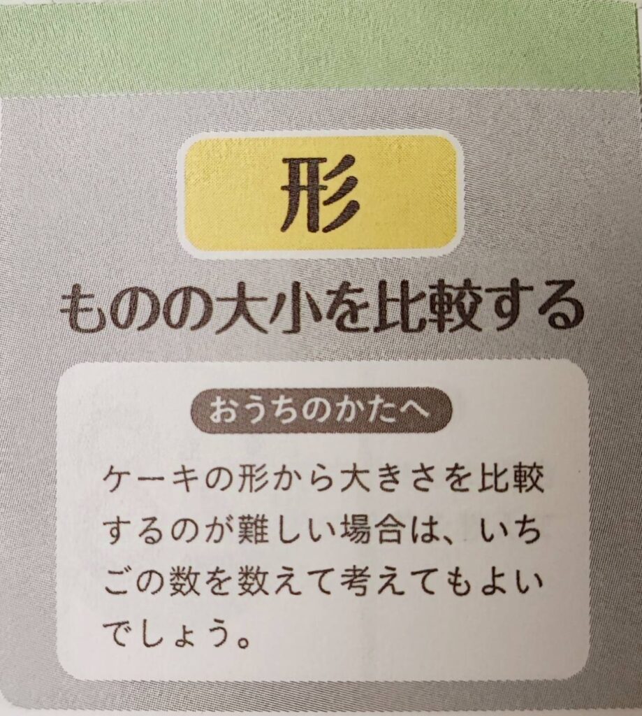 Z会年少かんがえるちからワーク「形」の問題