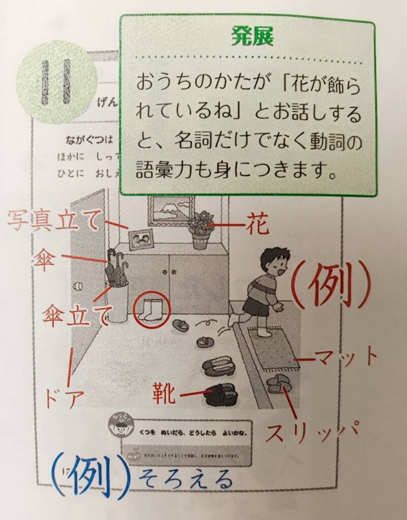 Z会年少かんがえるちからワーク「ことば」語彙力を養う問題の答え