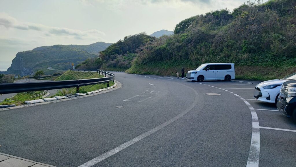 元乃隅神社の第1駐車場上側