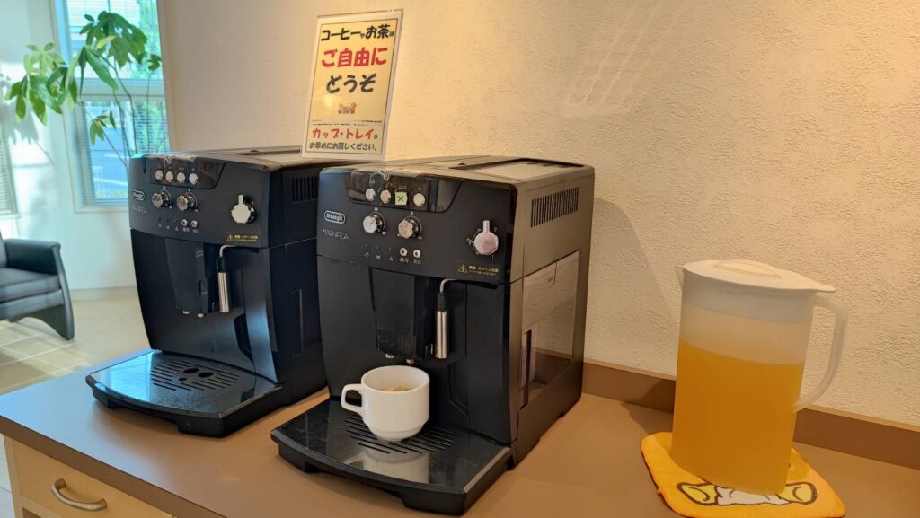 旅籠屋の朝食の飲み物