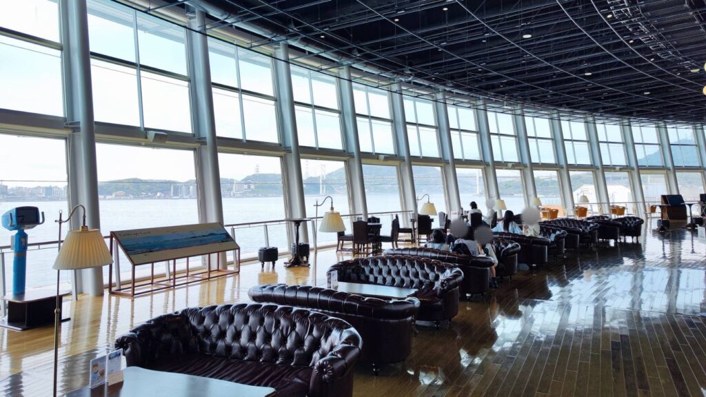 関門海峡ミュージアムの4階カフェ
