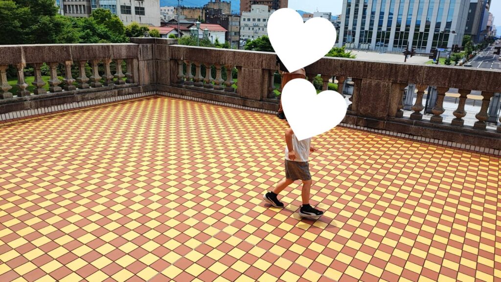 文翔館のバルコニー