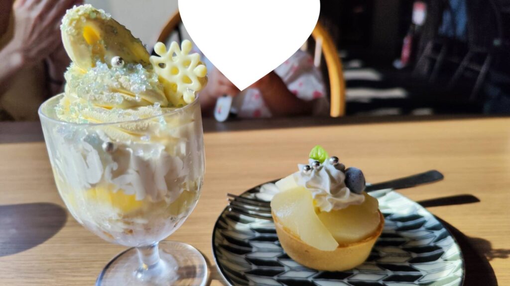 湯けむり食堂しろがねのラ・フランスメニュー