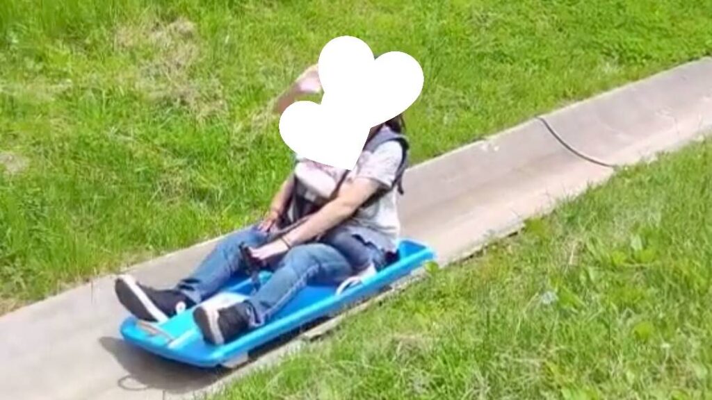 上の台ゲレンデのスーパースライダー