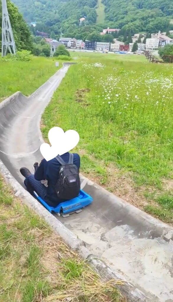 上の台ゲレンデのスーパースライダー