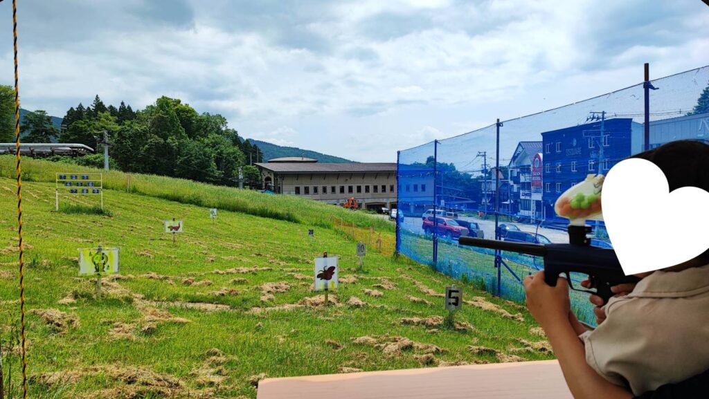 上の台ゲレンデのペイントボール