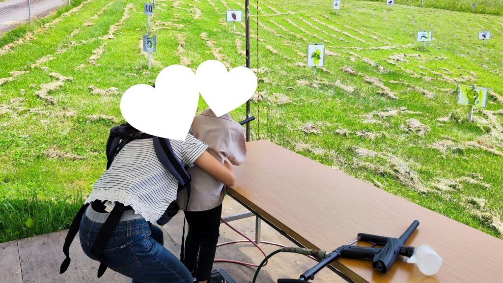 上の台ゲレンデのペイントボール