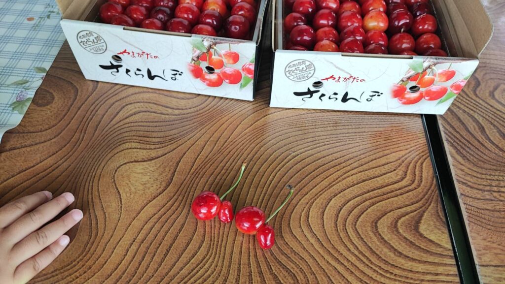 双子のさくらんぼ