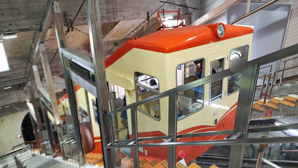 黒部平のケーブルカー