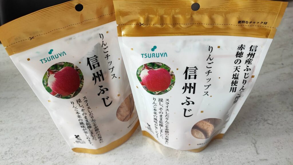 ツルヤで購入したりんごチップス